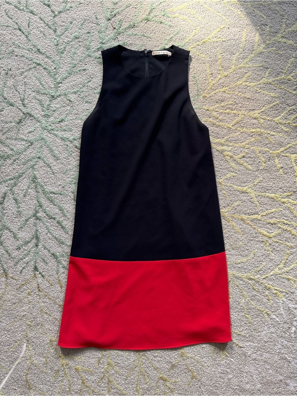 Alice + Olivia colorblock a-line ponte dress